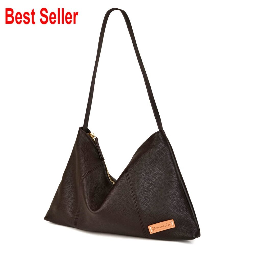 Full Grain Leather Dumpling Bag Crossbody Hobo Shoulder Bag